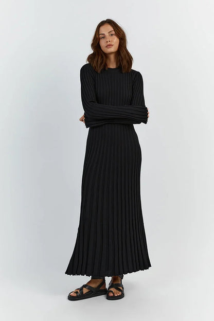 Lucia Ribbed Midi Dress