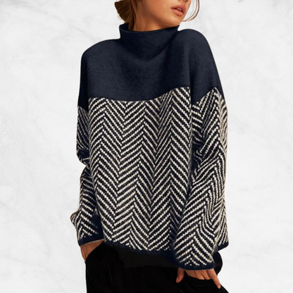 Gianna™ Retro Half-Turtleneck Sweater