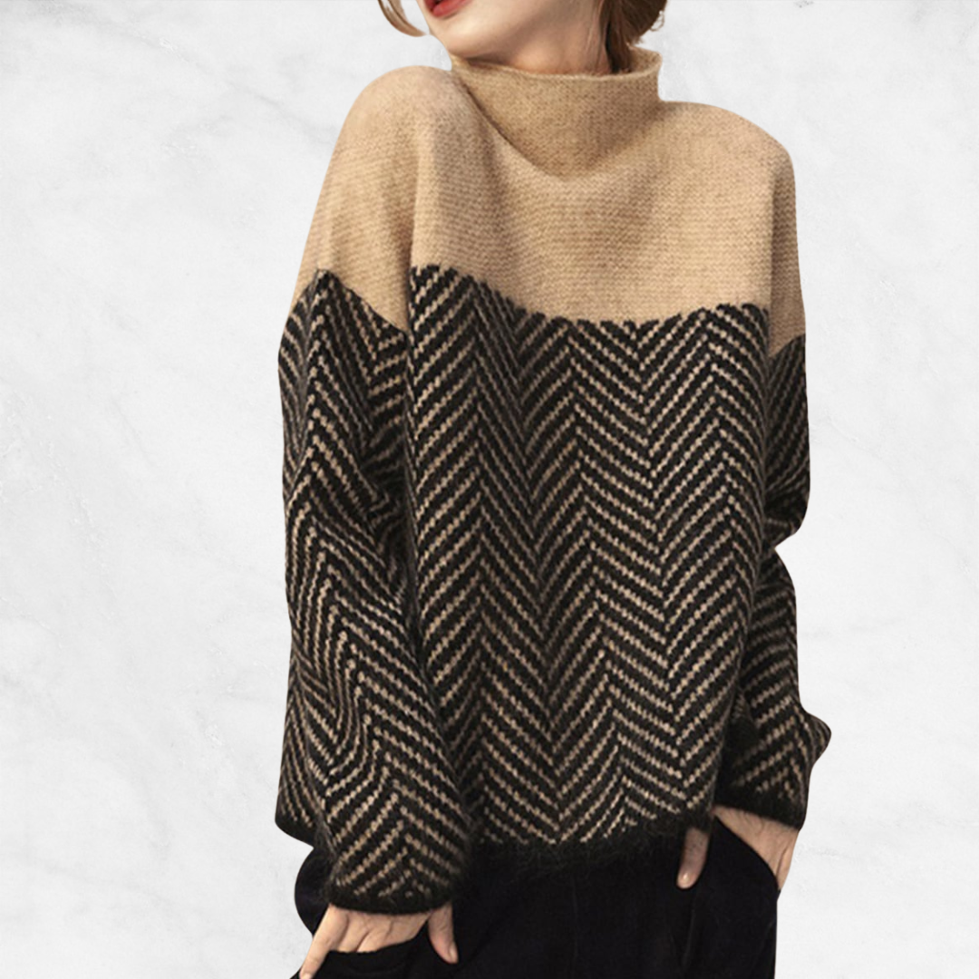 Gianna™ Retro Half-Turtleneck Sweater