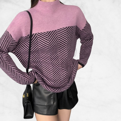 Gianna™ Retro Half-Turtleneck Sweater