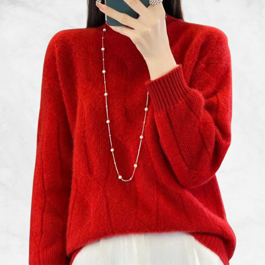 Clara Loose Knit Wool Sweater