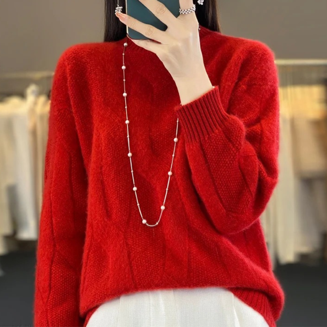 Clara Loose Knit Wool Sweater