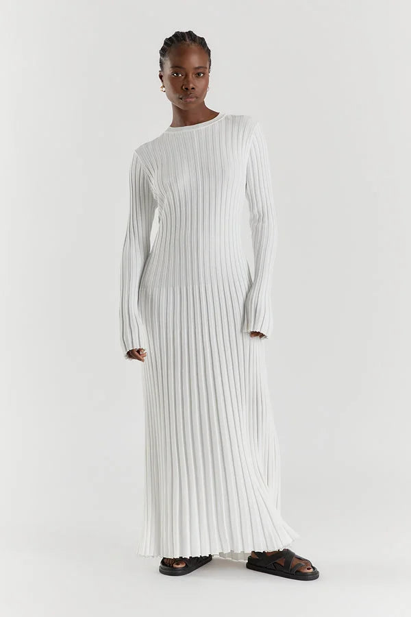 Lucia Ribbed Midi Dress