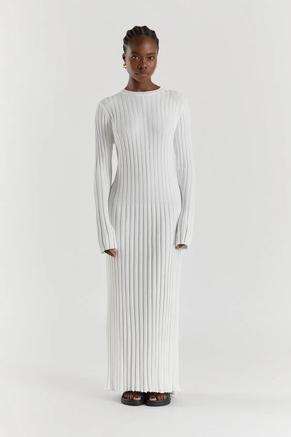 Lucia Ribbed Midi Dress