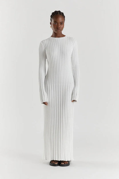 Lucia Ribbed Midi Dress