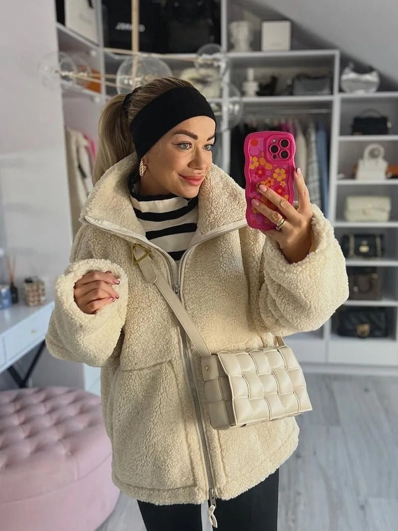 Livia Oversized Warm Fleece Jacket