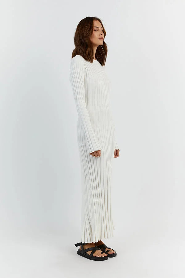 Lucia Ribbed Midi Dress