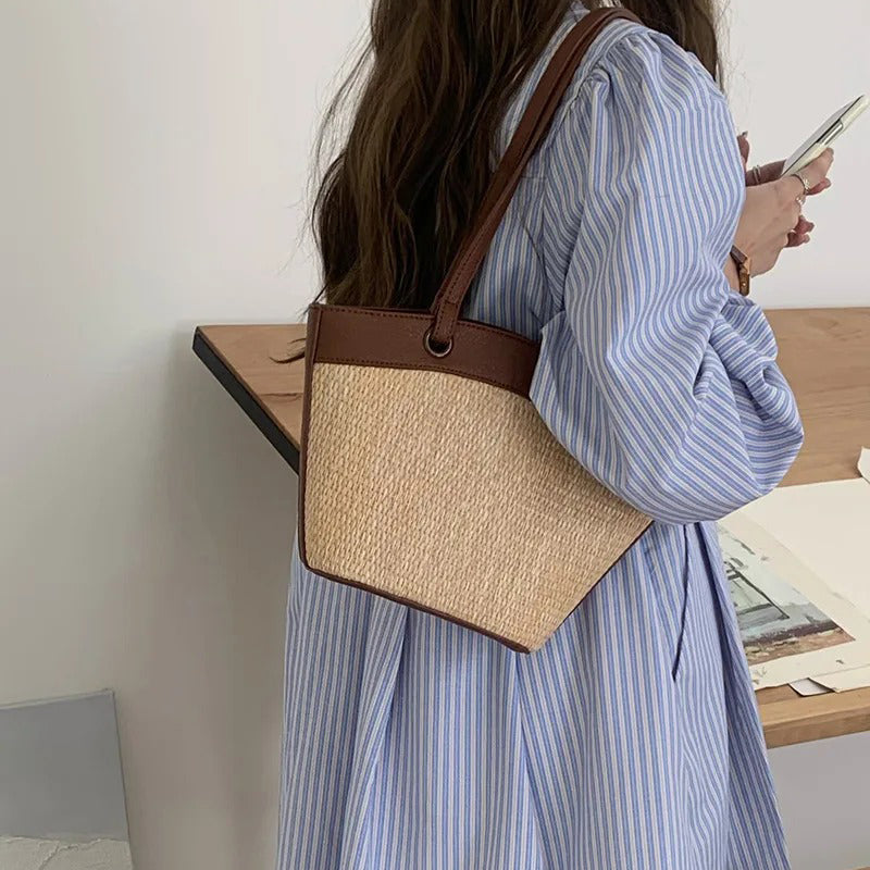 Daniela Aurelia Straw Tote