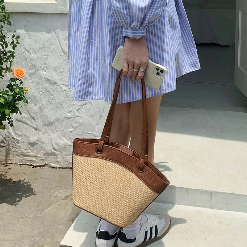 Daniela Aurelia Straw Tote