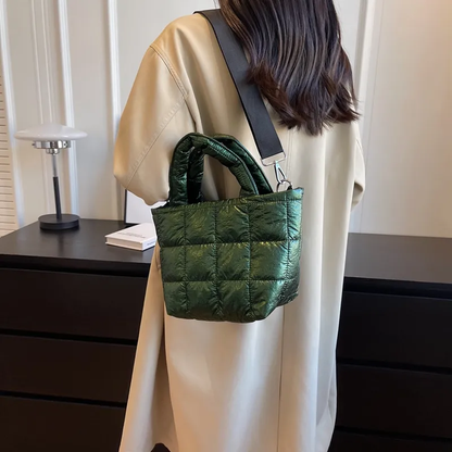 Oliva Eterna Puffer Tote