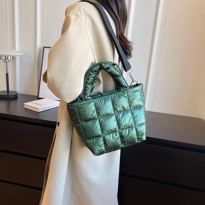 Oliva Eterna Puffer Tote