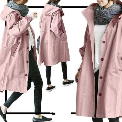 Maria Elegant Water-Resistant Trench Coat