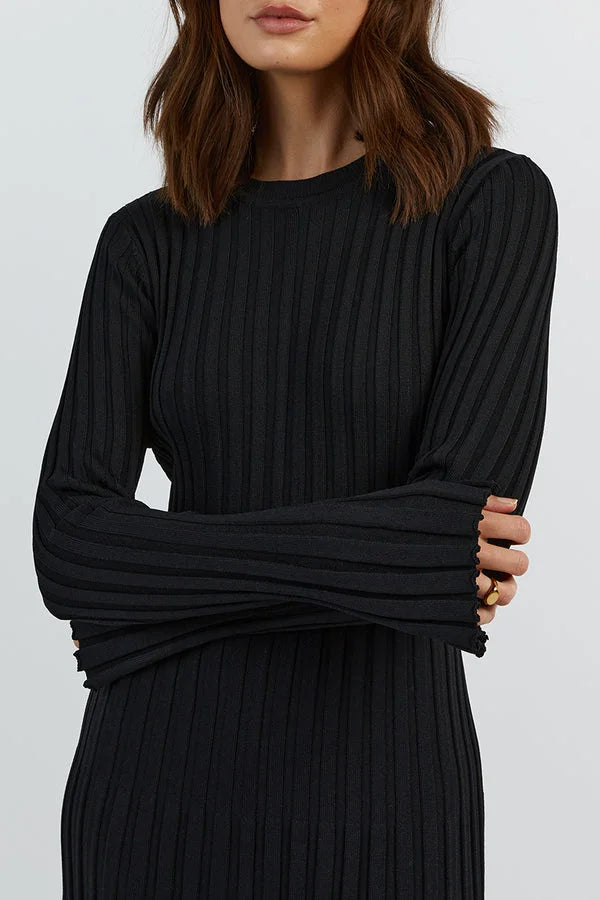 Lucia Ribbed Midi Dress