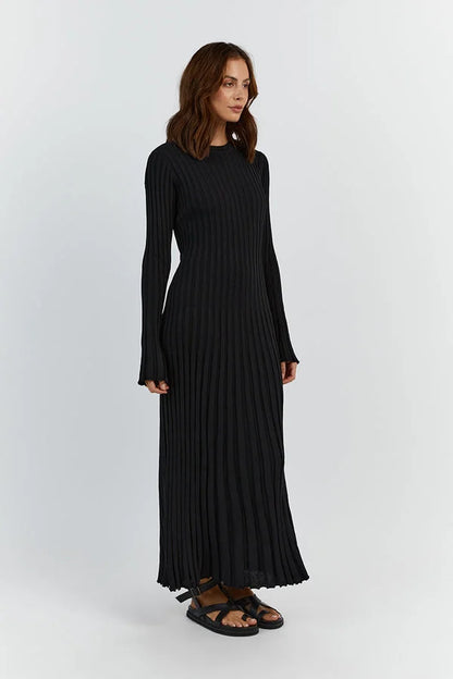 Lucia Ribbed Midi Dress