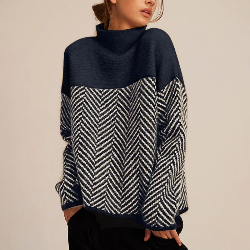 Gianna™ Retro Half-Turtleneck Sweater