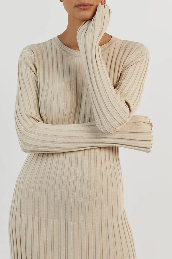 Lucia Ribbed Midi Dress