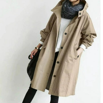 Maria Elegant Water-Resistant Trench Coat