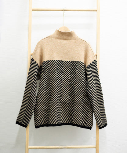 Gianna™ Retro Half-Turtleneck Sweater