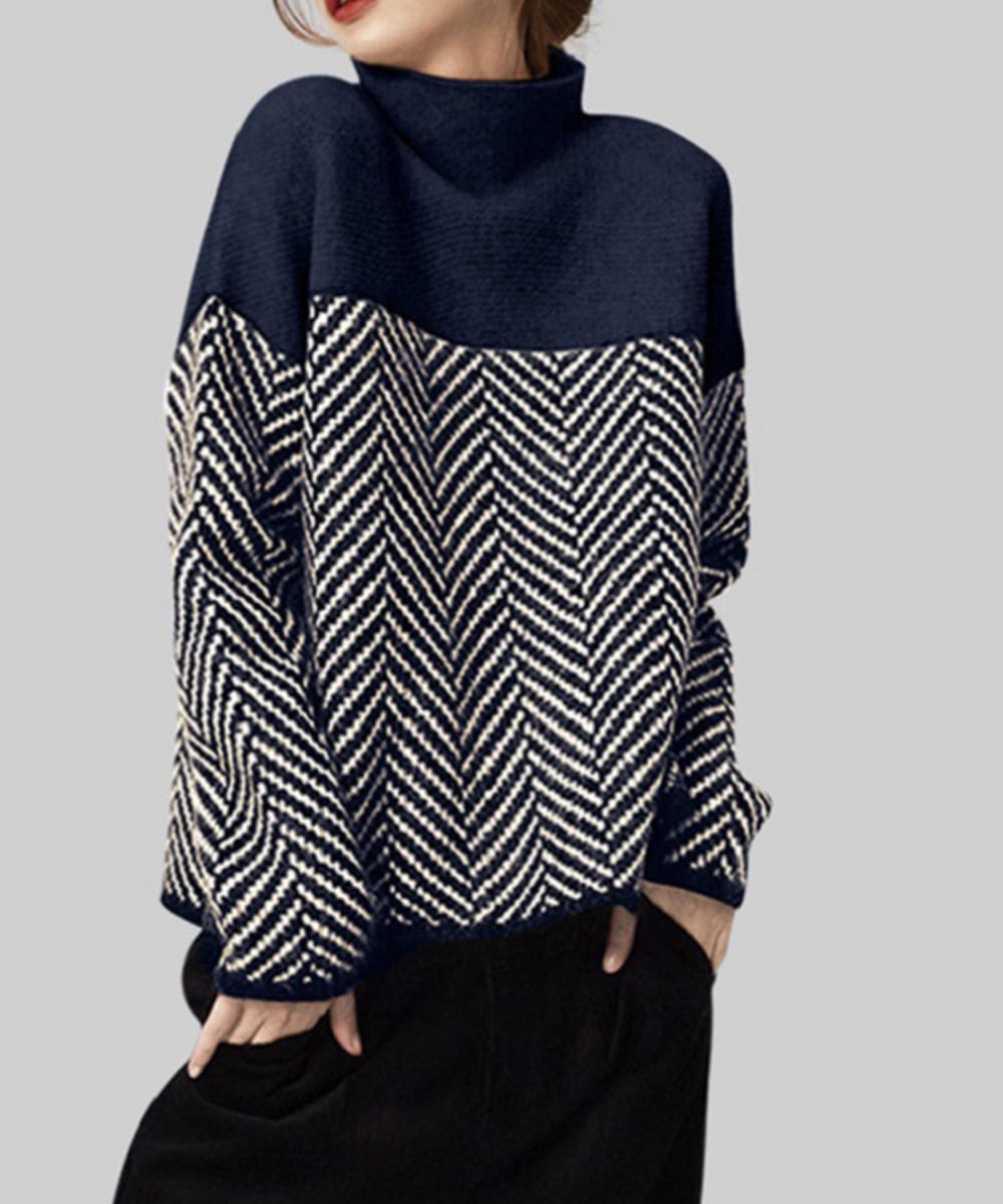 Gianna™ Retro Half-Turtleneck Sweater